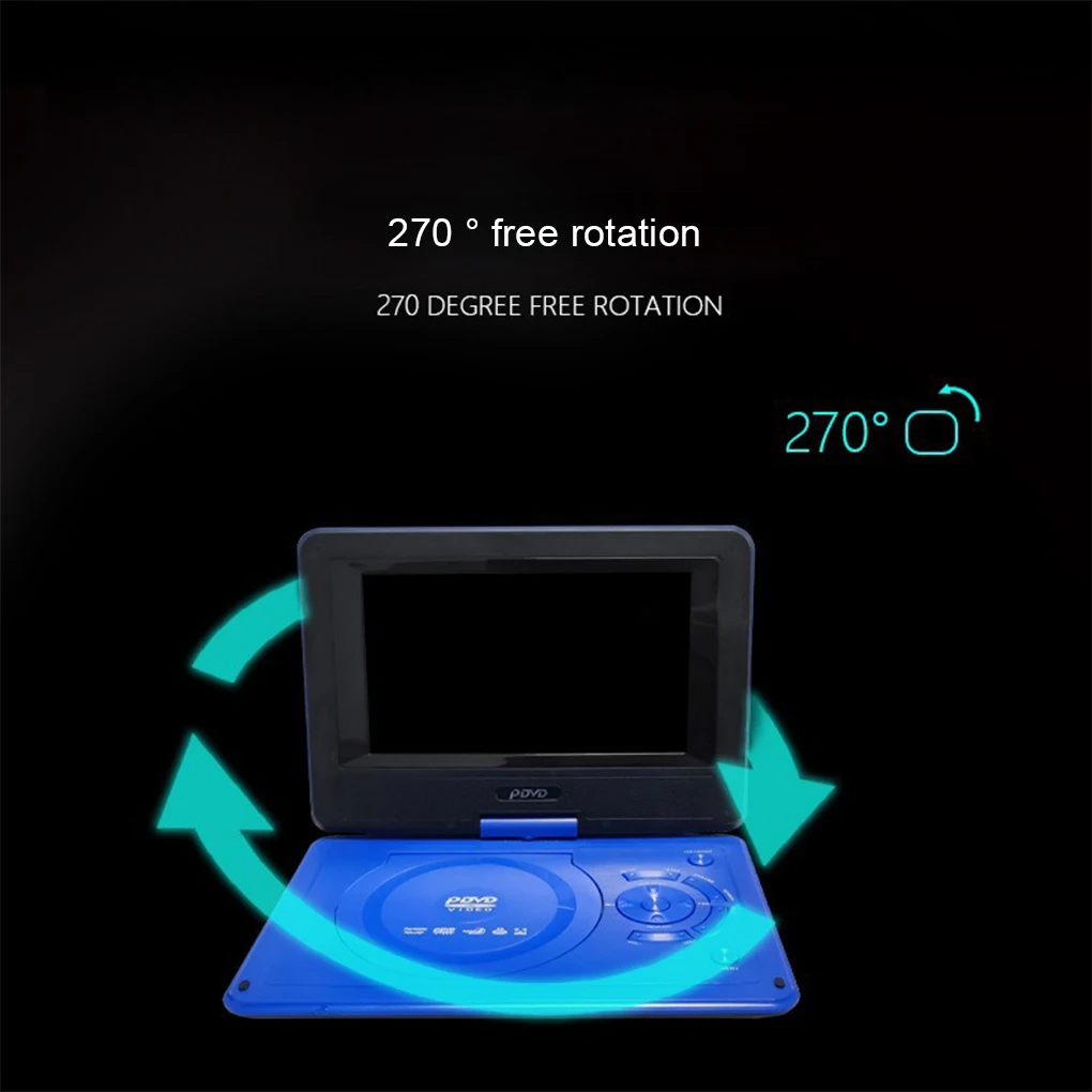 Portable Blu-ray Player HD Large Screen Support Games And FM Radio Can Be Hundreds Of Channels dvd player