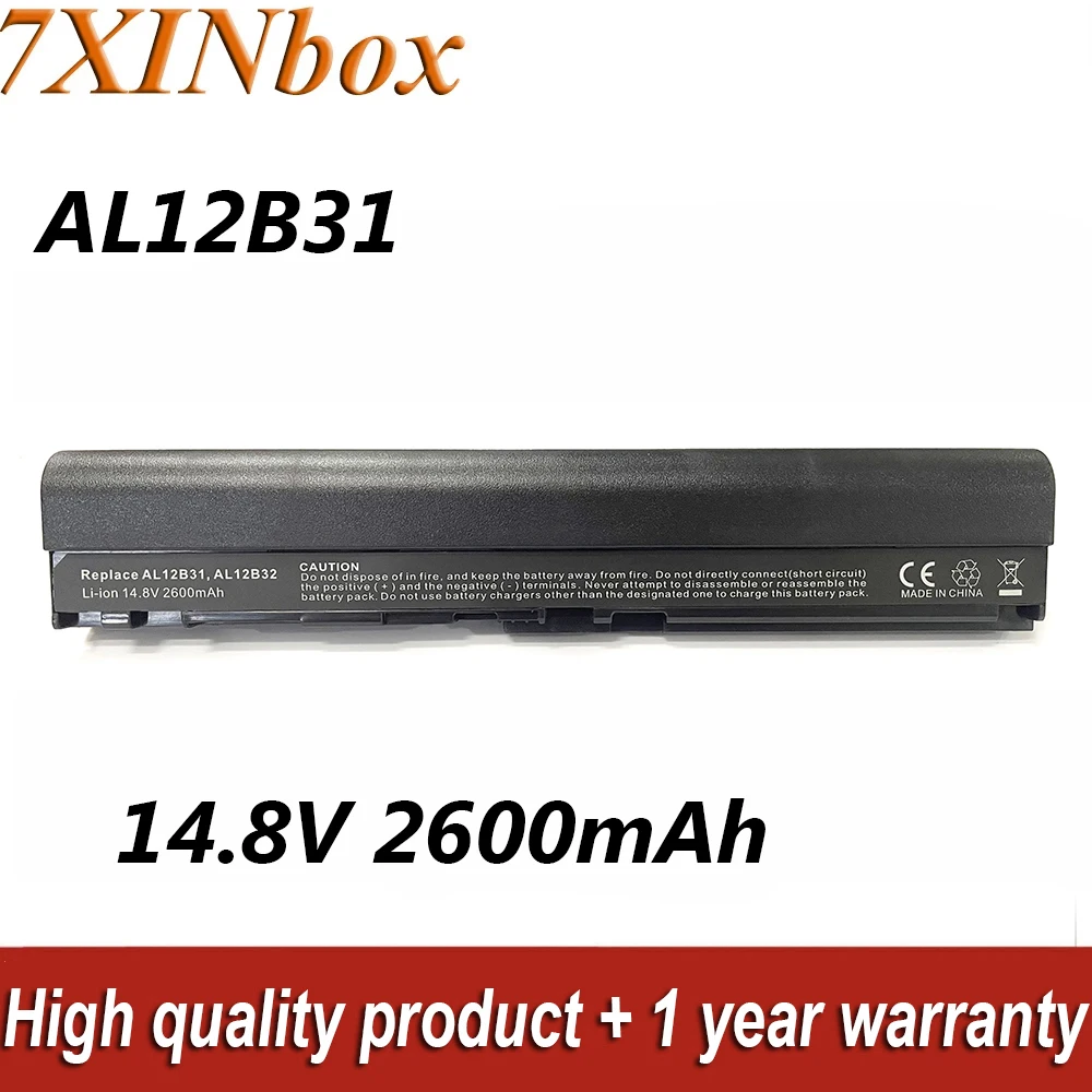 

7XINbox AL12B31 AL12B32 14.8V 2600mAh Laptop Battery For Acer Aspire One 756 V5-171 C7 C710 Chromebook RavelMate B113-M Series