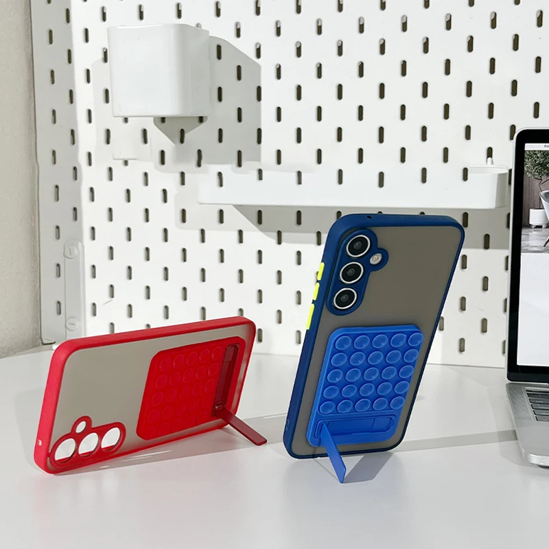 Multi-Functional Suction Cup Phone Stand with Silicone Cover