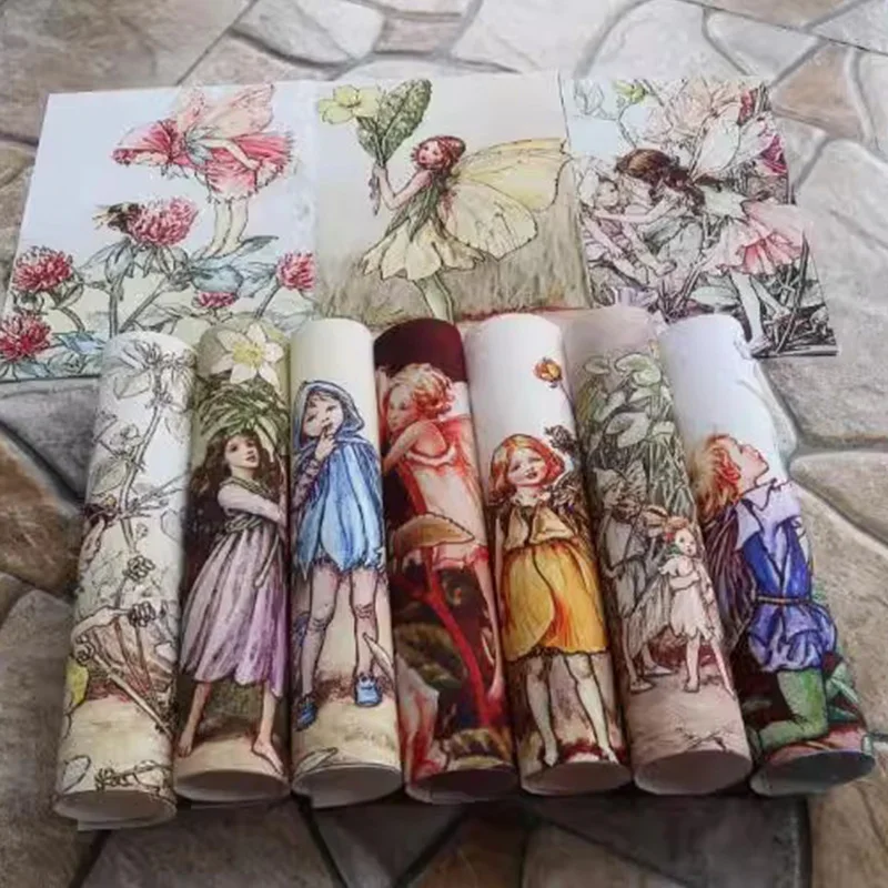 Colorful Cartoon Flower Patchwork Textile Fabric for Quilting and Canvas Purse Crafting