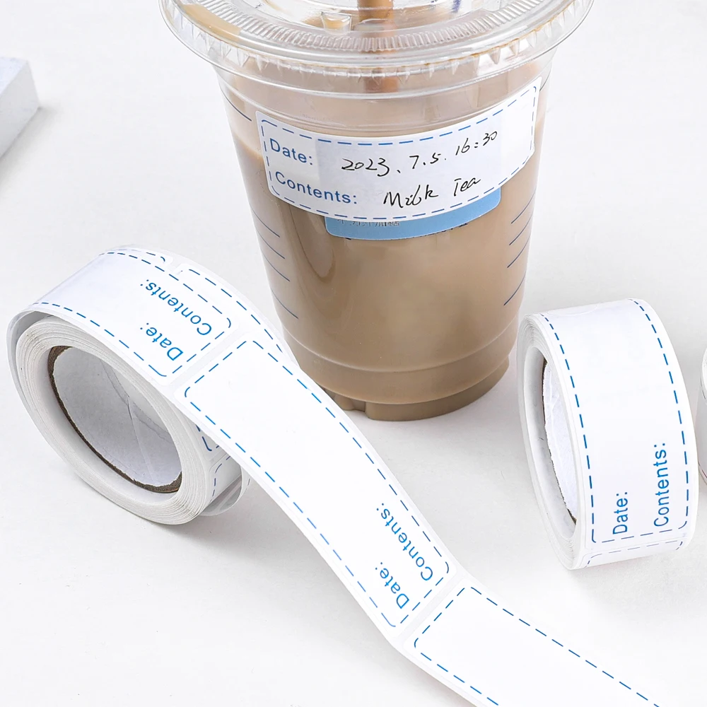 125pcs/roll Blank Date Writable Label Sticker Kitchen Refrigerator Food Storage Classification Labels Container Jar Mark Tag label stickers scrapbook stickers