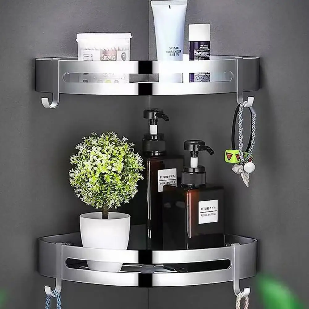 Bathroom Shelves No-drill Corner Shelf Shower Storage Rack Holder Toilet  Organizer Bathroom Accessories Home Storage - AliExpress