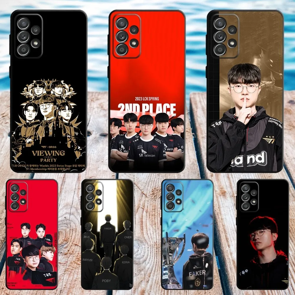 Custodia Per Telefono T1 Team L-Lols Lpl Per Samsung S21,S22 Ultra,S20,S30 Plus,S22 Plus,S23,S30 Ultra 5G Cover In Silicone