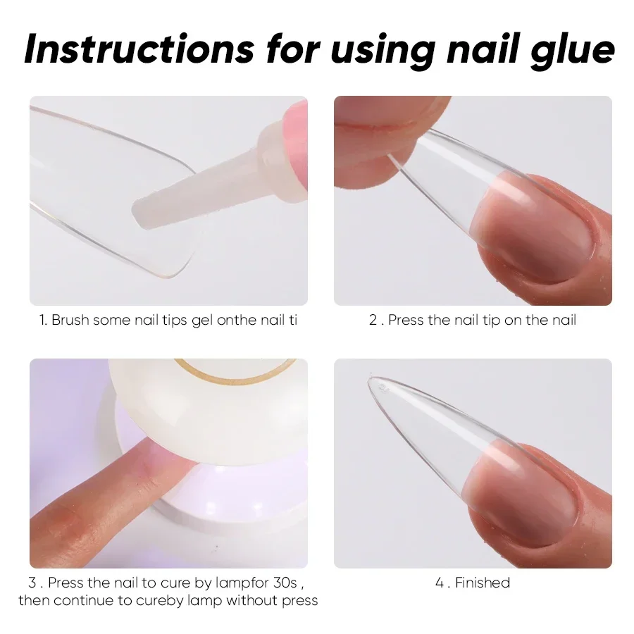 Nail Glue 5/10pcs Adhesive False Nails Extension