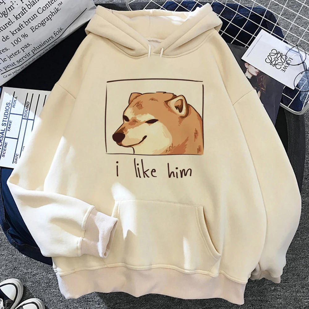 

Cheems толстовки для женщин 2023 Аниме Топ с длинным рукавом 90-х пуловер hoddies женский корейский стиль спортивный костюм