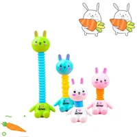 Novelty Toy Stress Relieving Expansion Tube Rabbit DIY Scalable White Rabbit Stress Relieving Creative Interaction 1