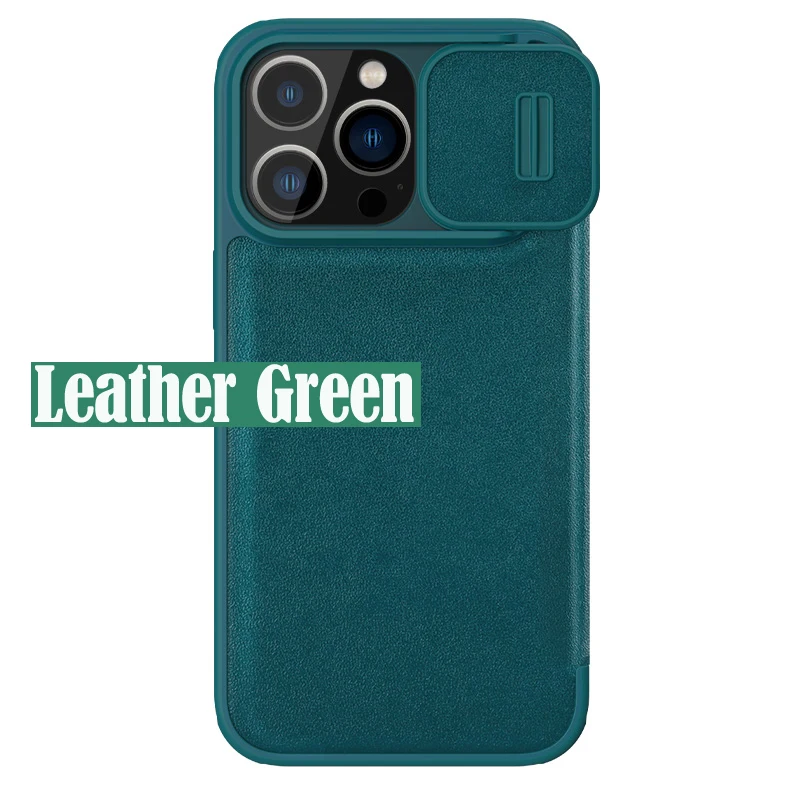 Flip Case For iPhone 14 Pro Max Nillkin Qin Leather Cloth