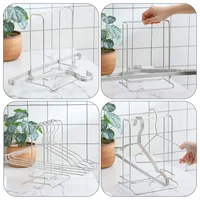 Hanger  Rack Laundry Room Accessory Clothes Stands Metal Shelves Stainless Steel Organizer Shelf Bathroom  Donkey 2