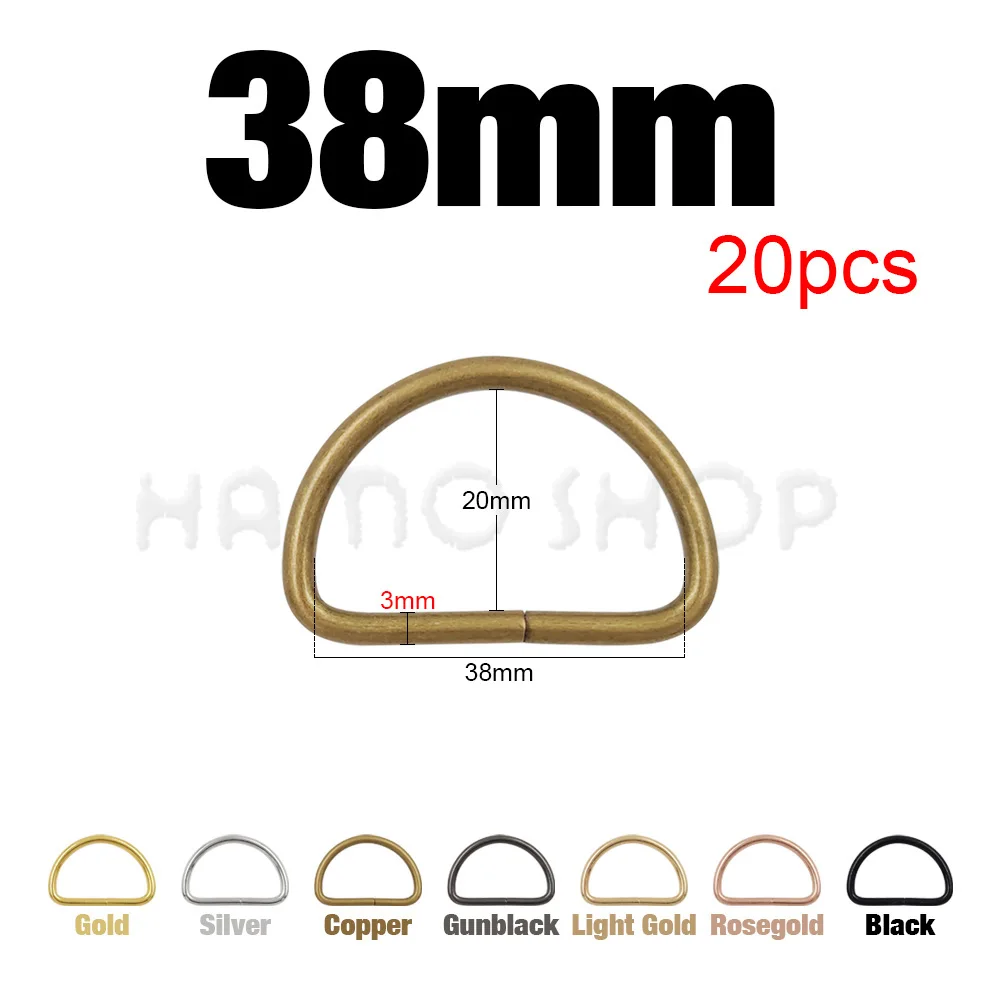 Bulk Metal D Ring Adjustable Buckle Clasp for DIY Projects and Accessories