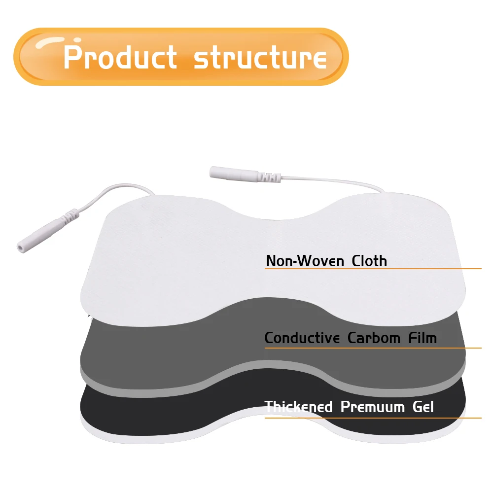 14.5*10cm Electrode Patch Self Adhesive for Tens Acupuncture Therapy Body Massager EMS Muscle Stimulator Massage Pads 3