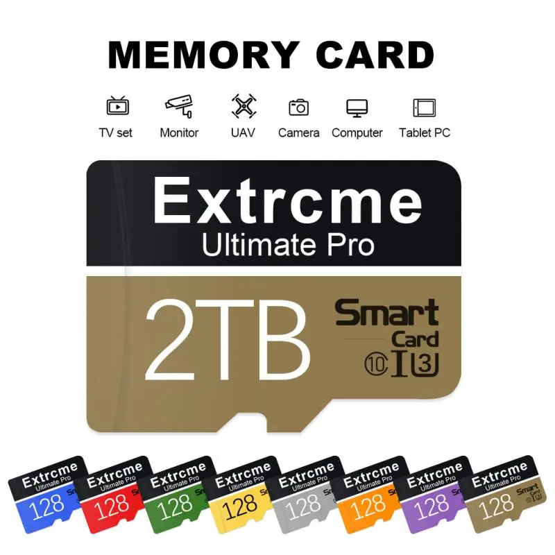 Scheda Sd Micro Memory Da 1Tb Scheda Sd Ad Alta Velocità Da 128Gb 256Gb Scheda Flash Sd/Tf Scheda Di Memoria Da 512 Gb Per Fotocamere Telefoniche Lett