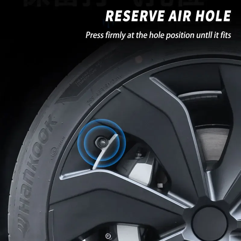 4PCS Car 19 Inch Hub Cap For Tesla Model Y Performance Replacement Wheel Protector Automobile Hubcap Full Rim Cover -