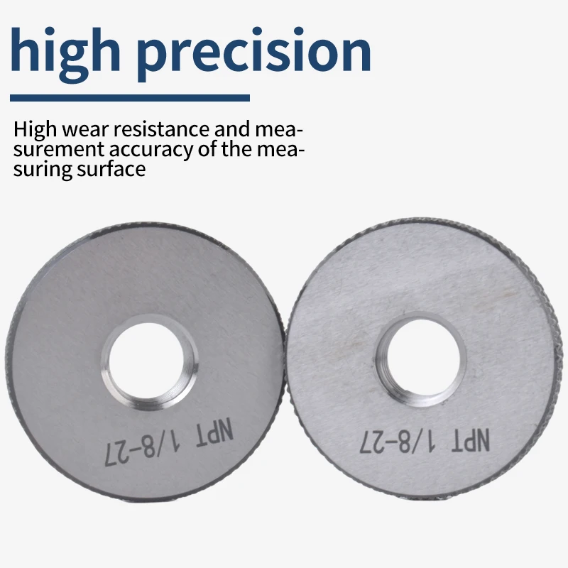 VOKET TAP 1SET NPT 테이퍼 파이프 나사 링 게이지 측정 도구 NPT1/163/4 NPT1''-- 1''1/4 1''1/2 NPT2''-- 2''1/2 NPT3''--