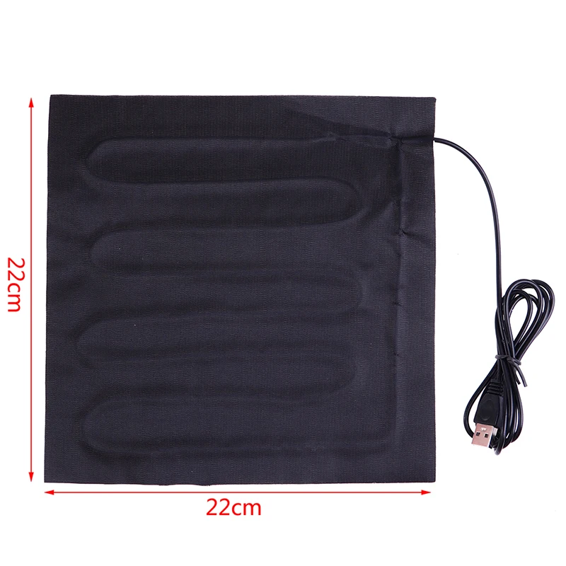 22x22cm 5V USB Pet Warmer Heating Pad Electric Heater Pad Winter Warm Carpet Carbon Fiber