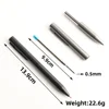 Metal Ballpoint Pen Retractable Signature Pen Crest Style Metal Housing Black Blue Ink Medium Point 0.7mm Color Black Grey 2