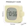 Cubic LED Digital Alarm Clock USB Chargeable Desk Clock with 2 Alarm Snoozes Function Countdown Timer for Sleep Training 6