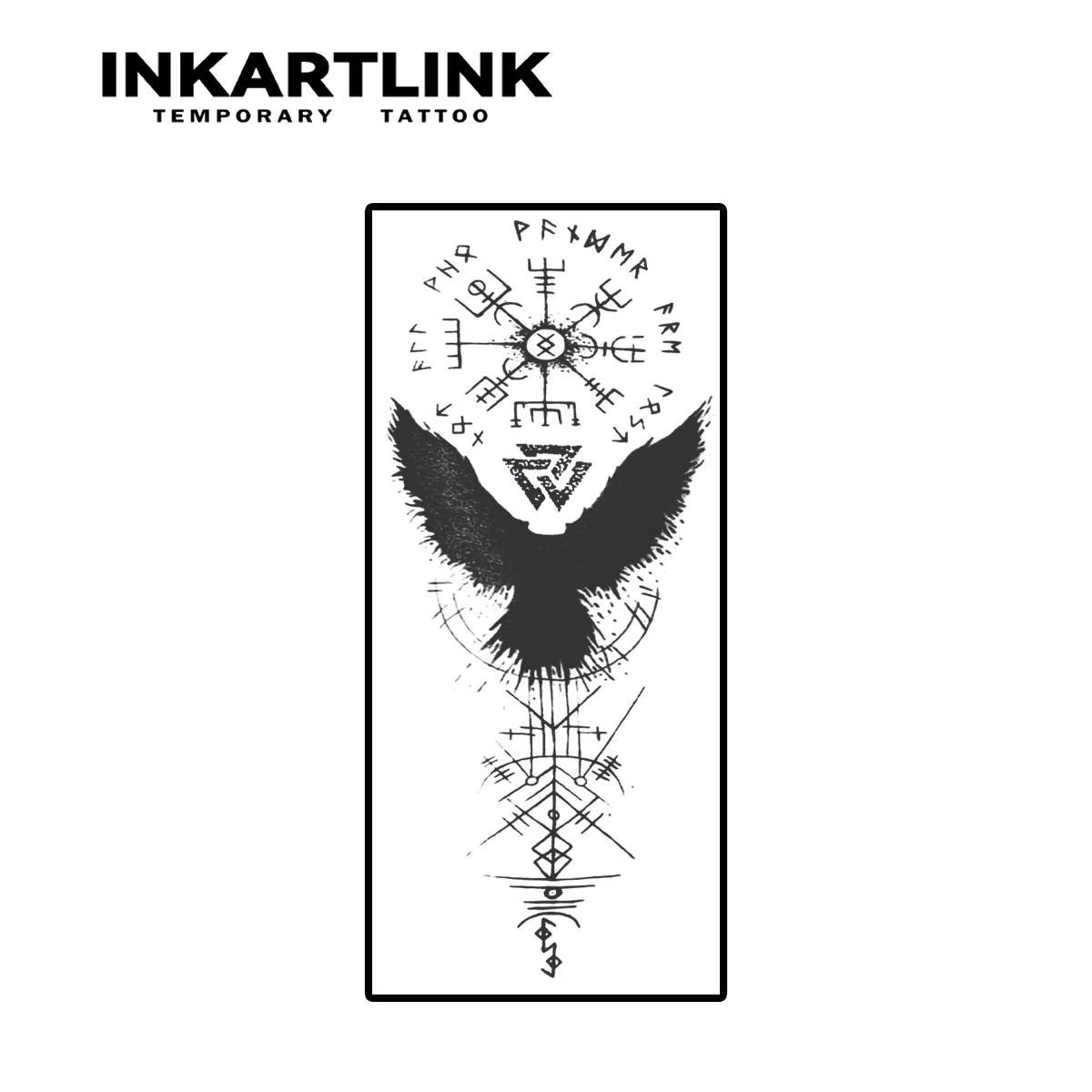 Evil Symbol Temporary Tattoo,Lasts To 15 Days New Technology Magic Waterproof Semi Permanent Sticker. 4