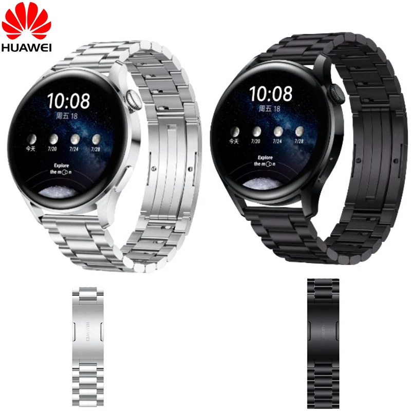 Huawei 100 Tali Asli untuk Jam Tangan Huawei GT3 Pro 46Mm Gelang Jam