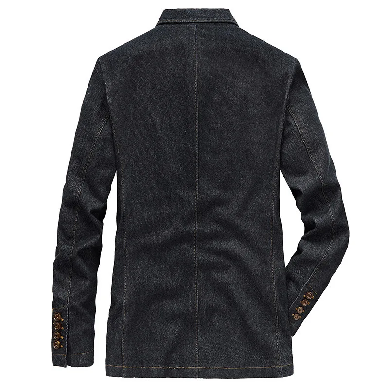 Vår höst jeansjacka män utomhus mode slim fit enfärgad koreansk jacka män svart jeansjacka jeans kappa för män_voghion.com