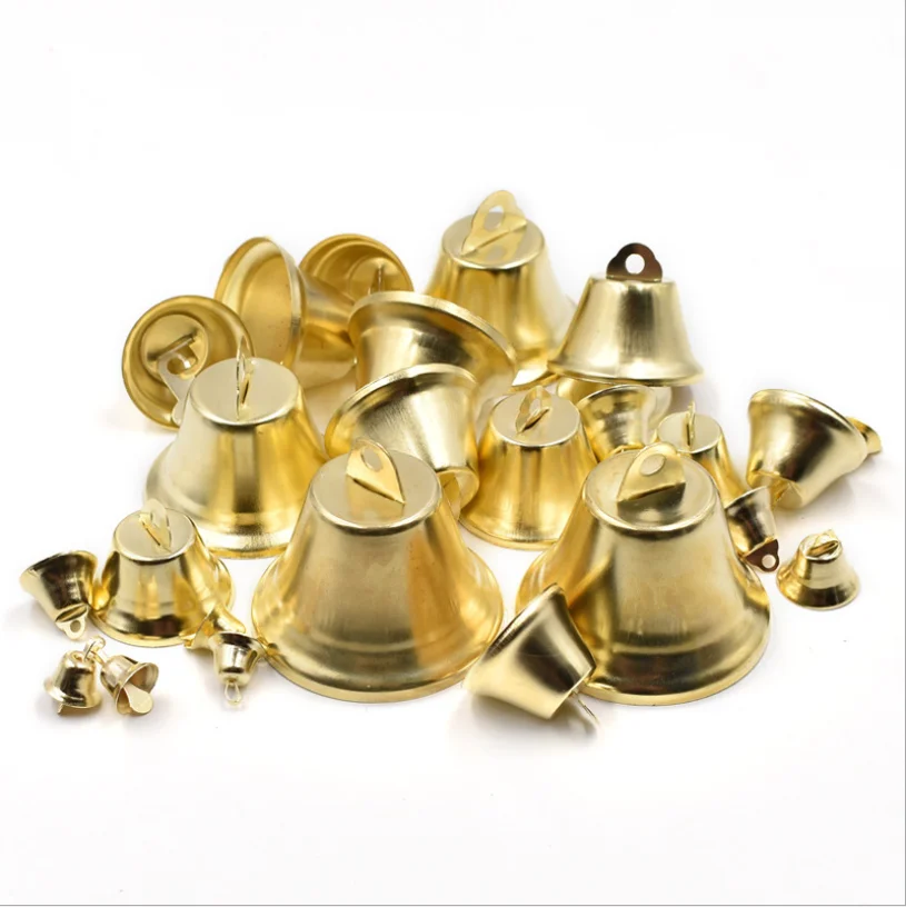 Metal Christmas Bell Party Decor Jingle Bells Christmas Tree Decorations for Xmas New Year Santa Claus Party Celebrate