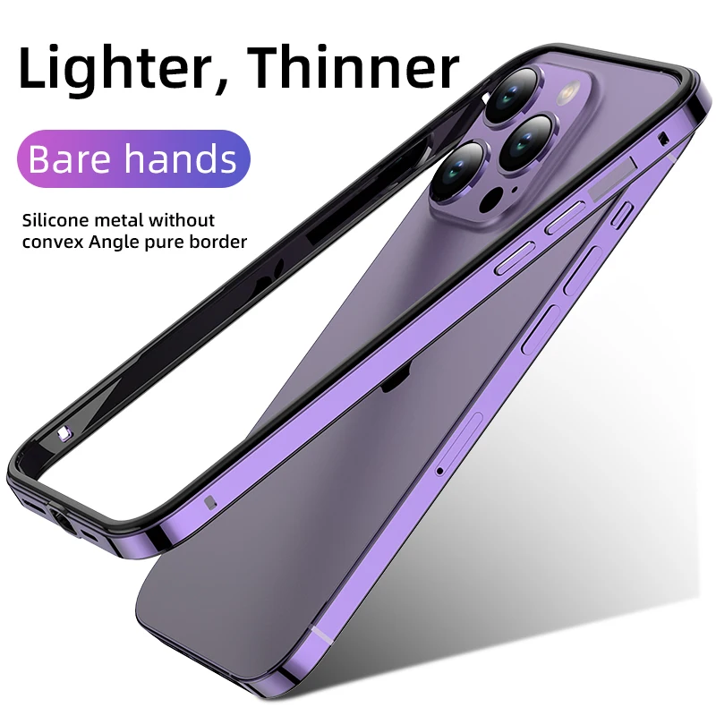 AluminumMetalBumperCaseForiPhone15ProMax14Plus131214Pro