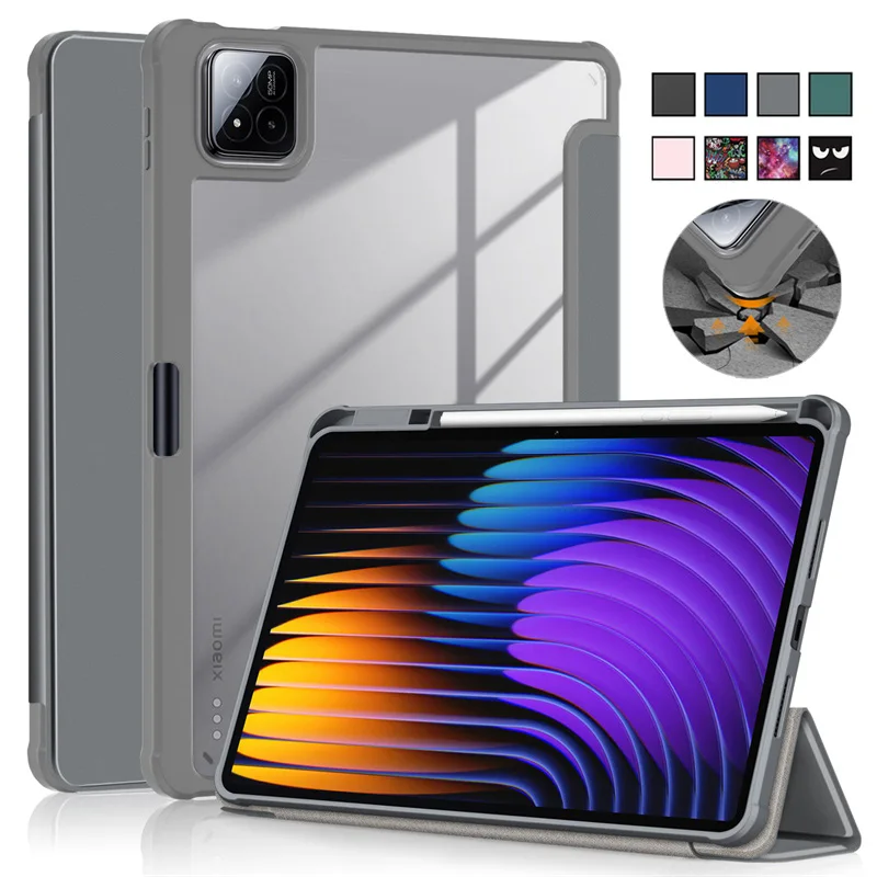 Premium PU Leather Smart Case with Pen Holder