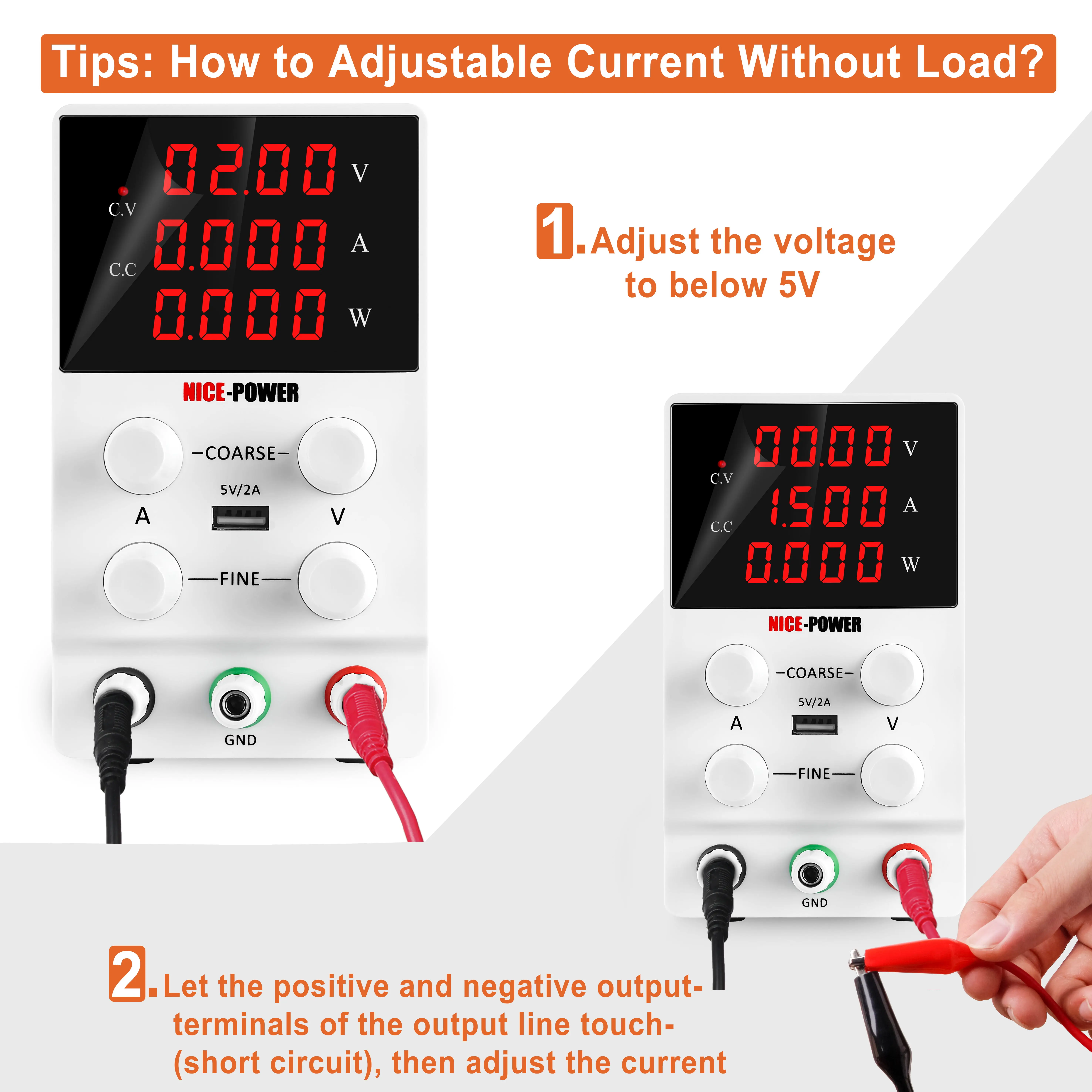 AC to DC Lab Power Supply 30V 10A Adjustable Bench Power Source 60V 5A 120V 3A For Mobile Phone Repair Battery USB Fast Charging