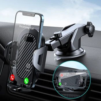 AUFU Sucker Car Phone Holder Smartphone Mount Stand GPS Telefon Mobile Cell Support For iPhone 15 14 13 Pro Max Xiaomi Samsung 1