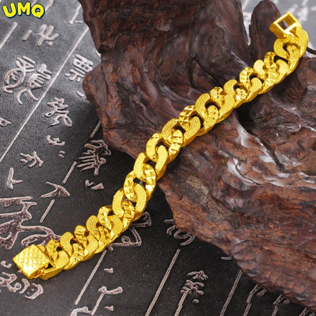 Men's Bracelet Solid 18k/750 Yellow Gold - LuxuryWatch