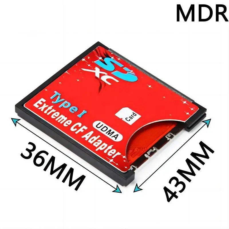 MDR SD SDHC SDXC to CF Compact Flash Memory Card Adapter Reader Type I 16/32/64/128/256GB CF to SD Card Converter