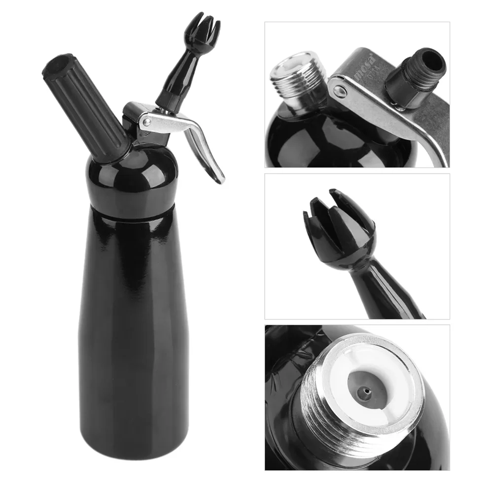 Aluminium Whipped Cream Dispenser Kitchen Whipper Dessert Tools With Baking Nozzles Dropper Dining Foamer Cake Decoration Butter