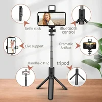 Blue-tooth Selfie Stick Tripod Holder With Remote Shutter Fill Light Extendable Wireless Remote Retractable Phone Stand - Image 6