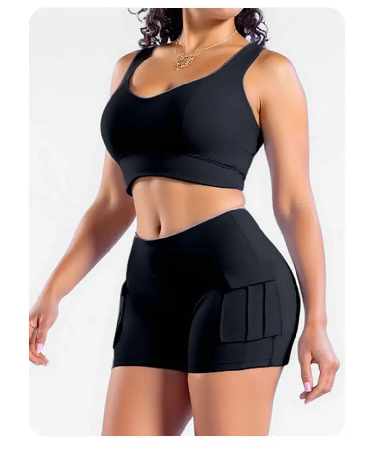 Ensemble Yoga Femme 2 Pièces : Brassière & Short