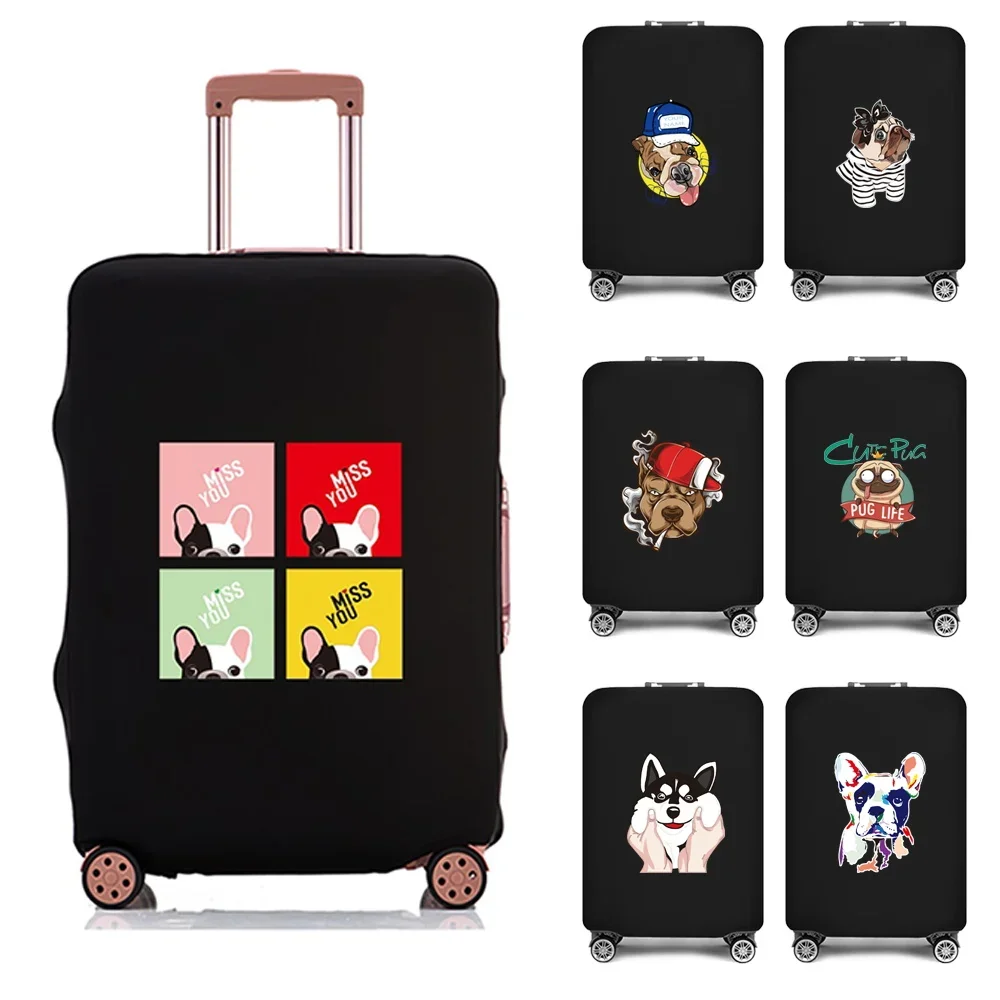 Thicken Luggage Case Suitcase Protective Cover New Dog Pattern Travel Elastic Luggage Dust Cover Apply 18-28 Suitcase Cases
