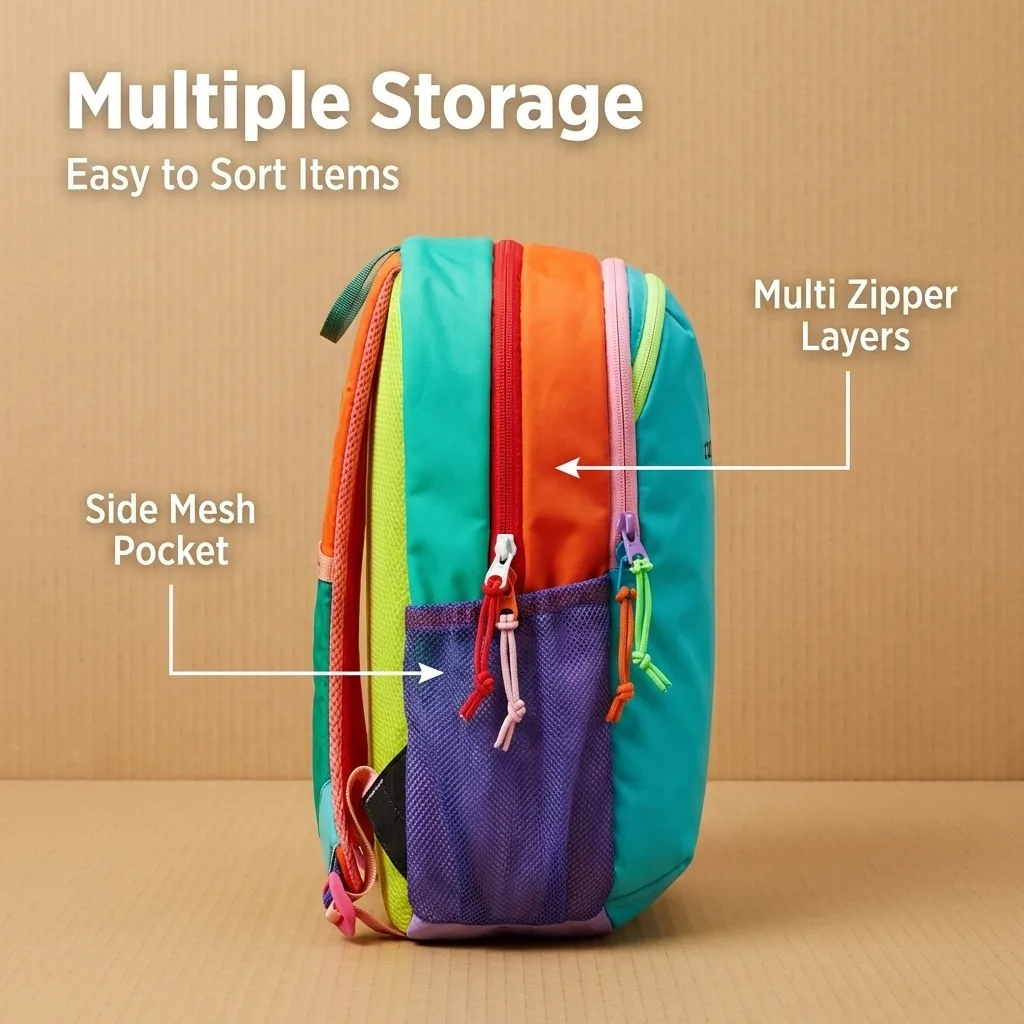 12L Children's Backpack Small Capacity Durable Fashionable Double Shoulder Bag with Alpaca Logo for School And Travel 3