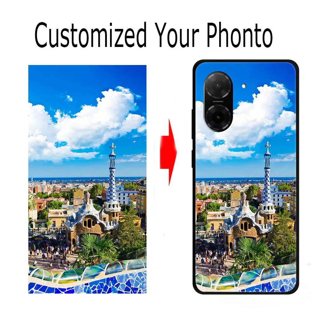Personalized DIY Photo Customized Silicone Phone Case - Add Your Text & Image