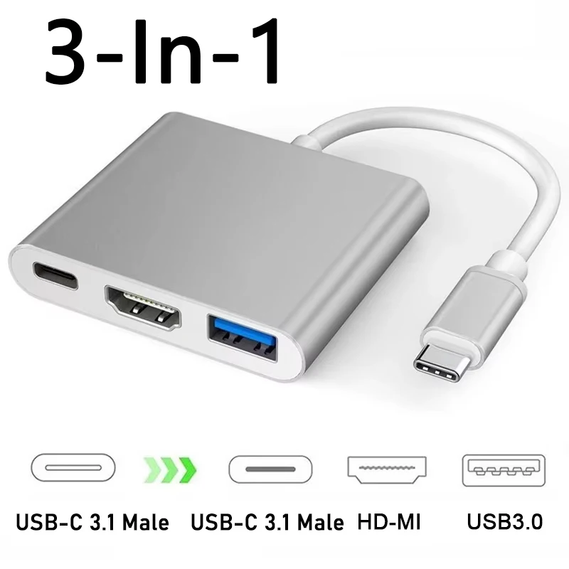 USB C to HDMI Adapter Cable for Laptop and Phone