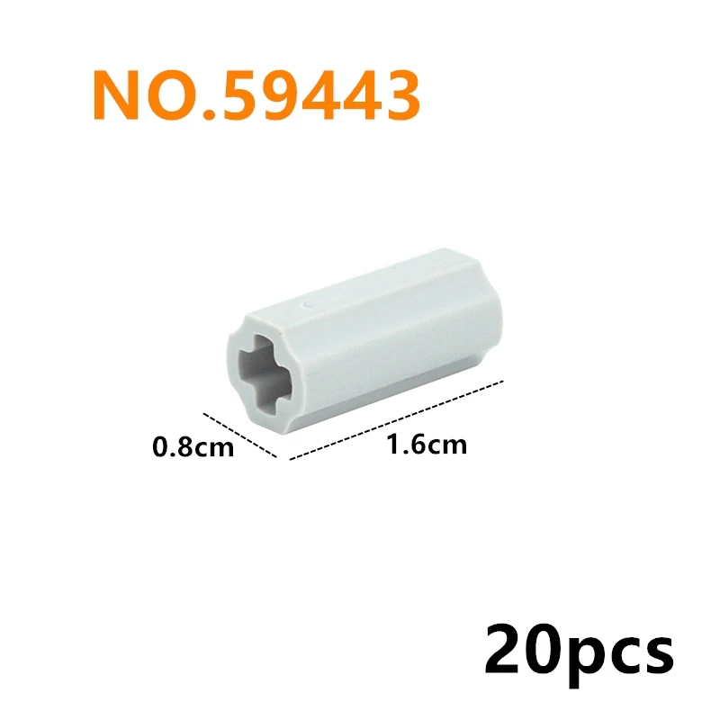 Enhanced Building Block Connector Accessories - Technical Parts for Creative Construction Toys