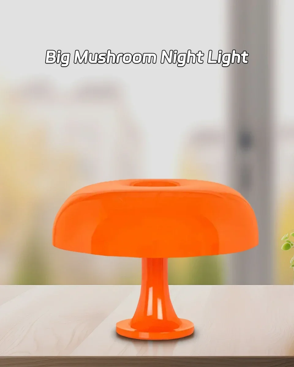 Description Picture 6 of itemLed Mushroom Table Lamp Touch Dimming Minimalist Night Light For Hotel Living Room Decor Lighting Modern Minimalist Desk Lights