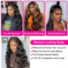 40 Inch Body Wave Lace Front Wig 200 Density 13x4 Loose Wave Lace Frontal Wig 13x6 HD Lace Frontal Wigs 100% Human Hair on sale 5