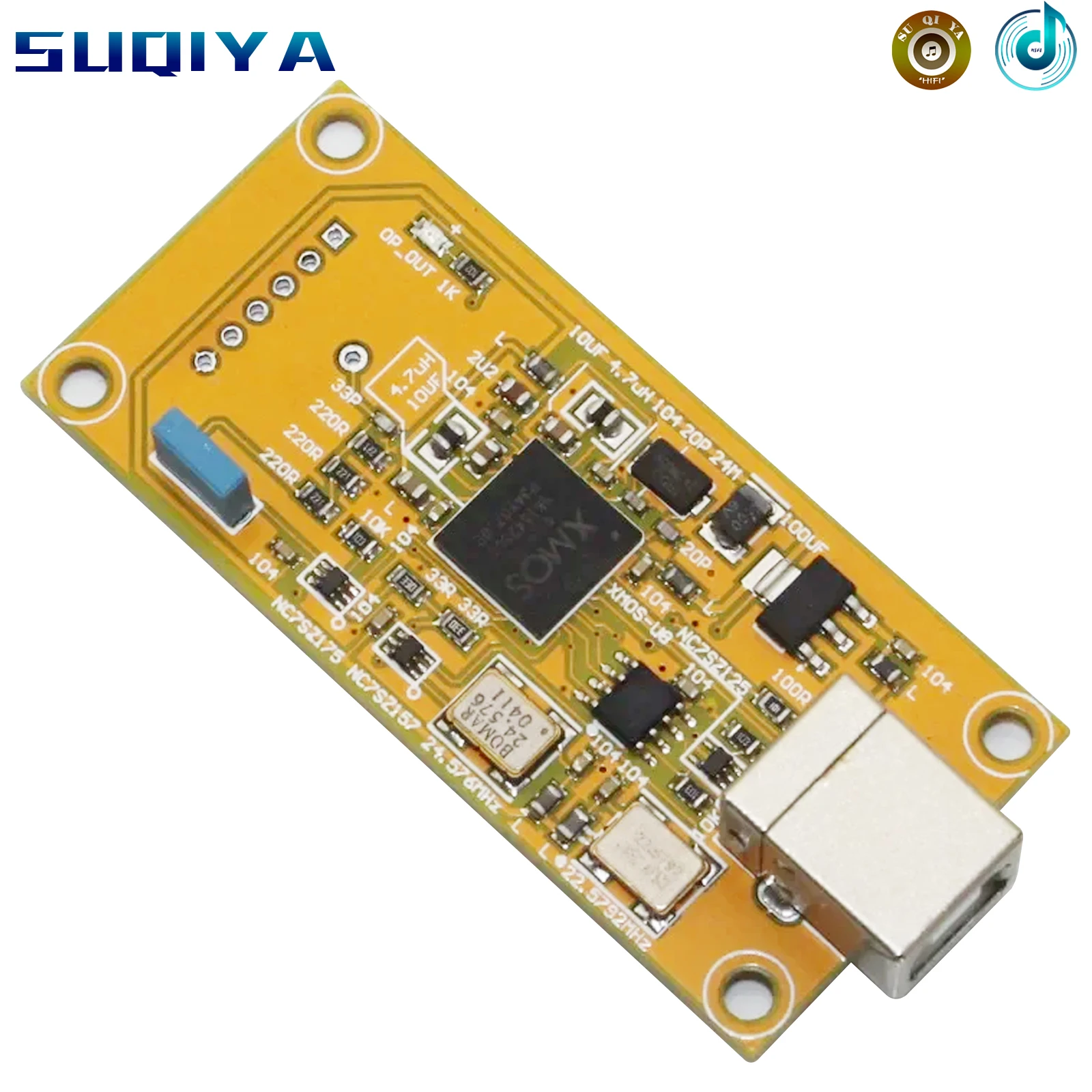 Цифровая аудиокарта XMOS U8 с поддержкой USB ES9018 32 бит (итальянский аманеро того же размера)