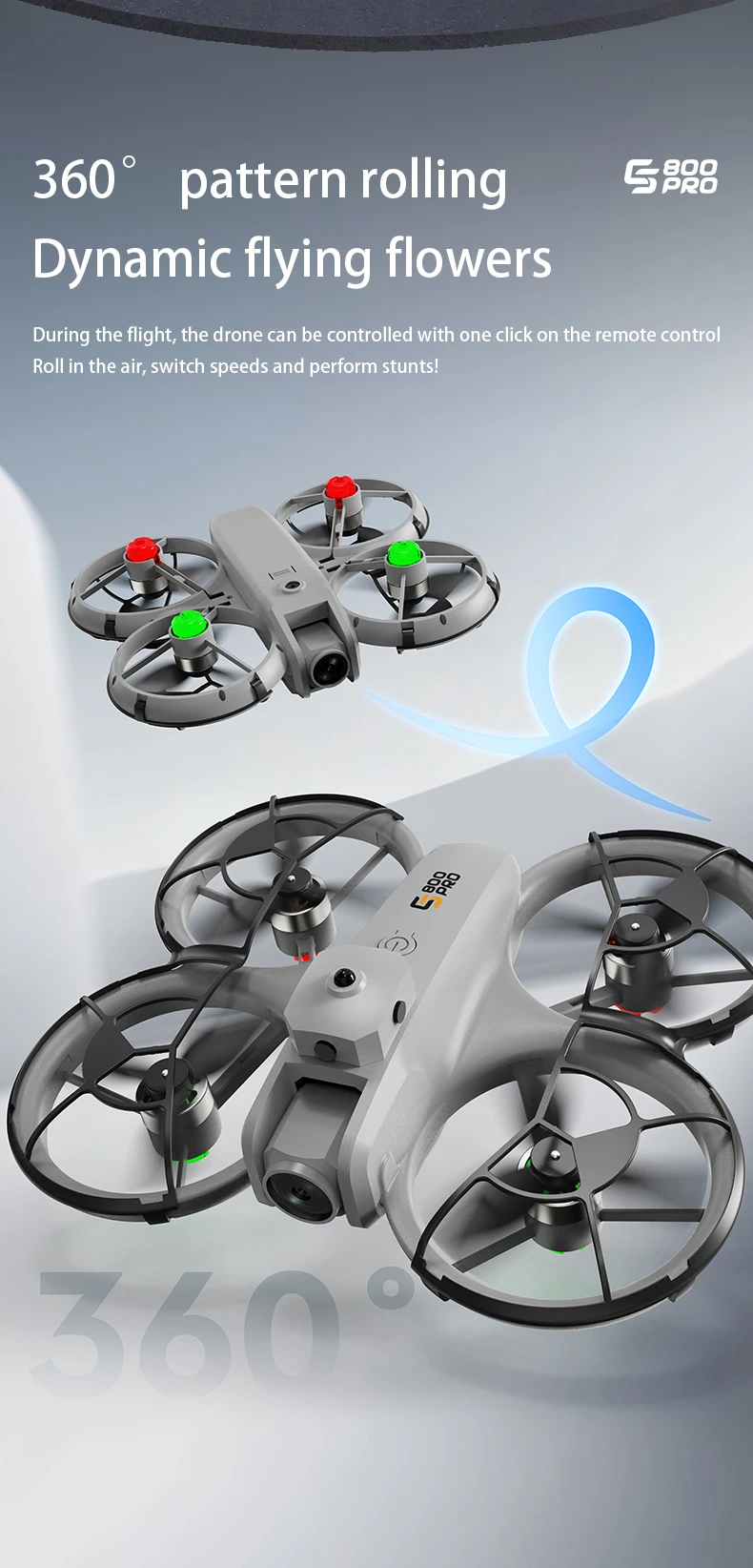 Nuevo Dron ES800 8K, cámaras HD profesionales, obstáculo de flujo óptico, protector de hélice incorporado, GPS, Motor sin escobillas, cuadricópteros aéreos