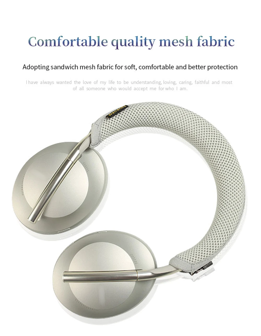 Quality Headphone Head Beam Cover for Bose 700 earphone Protective Case NC700 700UC Headset Headbeam Protector Sleeve
