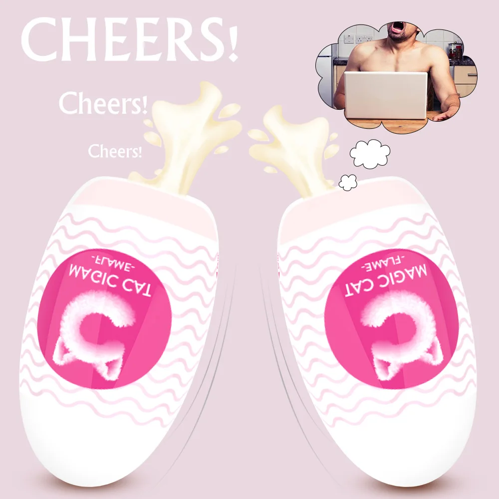 Magic Cat Masturbation Egg Sex Toys for Men 18+ Real Vagina Pussy Adult Goods Supplies Male Penis Glans Training Masturbators male sex toys
