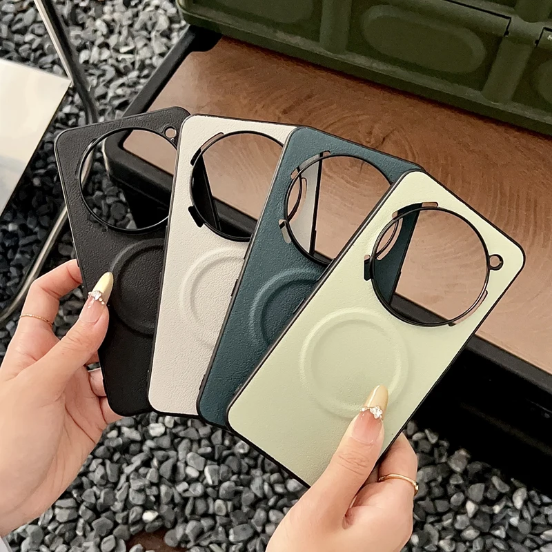 Magnetic PU Leather Ultra-Thin Anti-Slip Phone Case