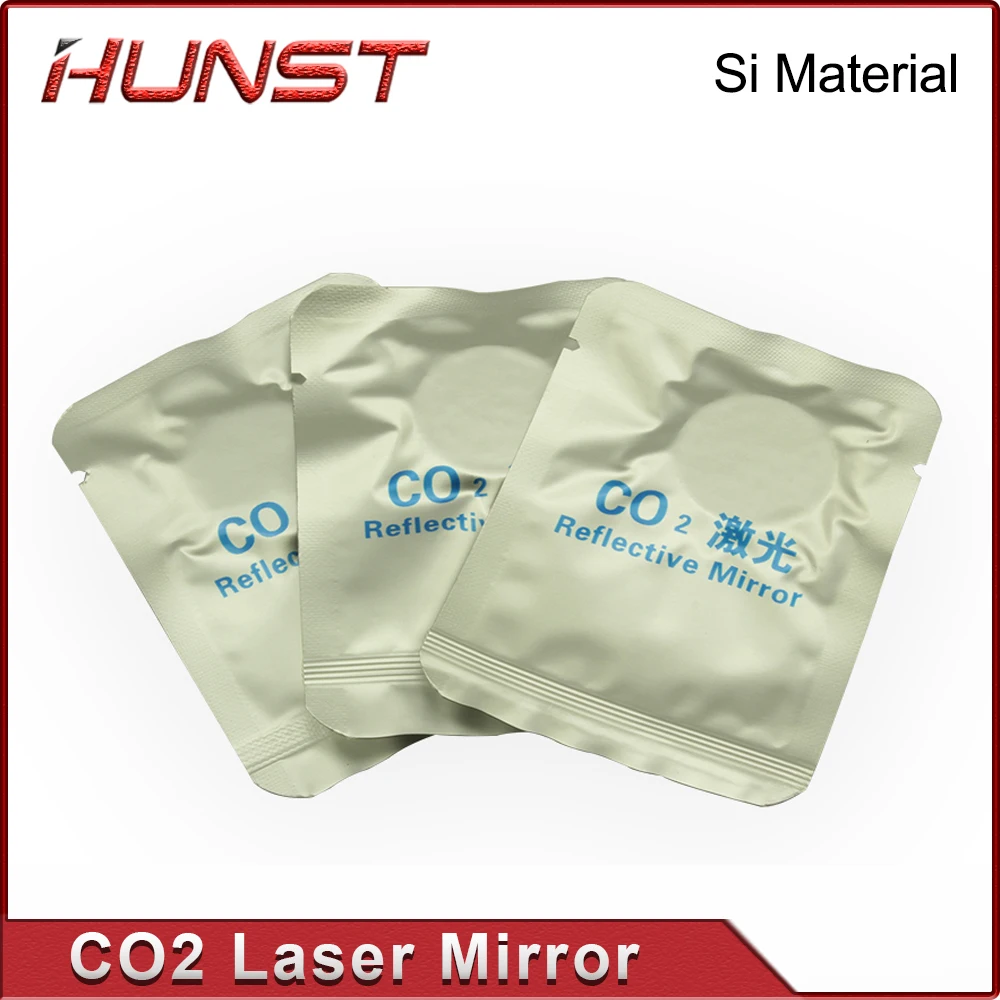 HUNST 레이저 조각기용 Si 반사 거울, 금도금 실리콘 반사경 렌즈 직경 Co2 레이저 20 25 30mm