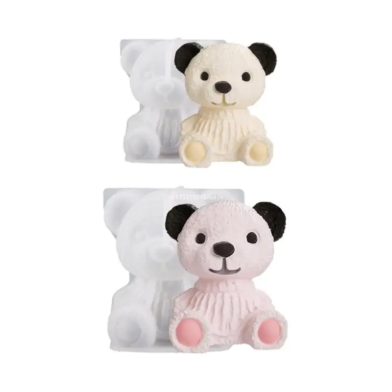 

Epoxy Resin Sweater Bear Ornament Mold Silicone Crafts Mold for Home Decor Dropship