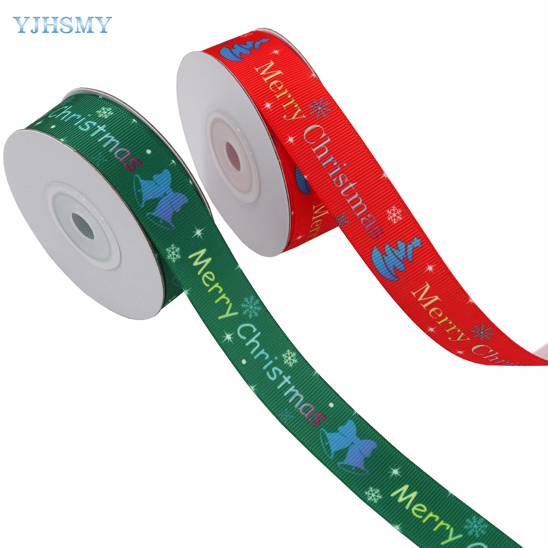 

Новогодние ленты, корсажная лента, 5 ярдов, новогодняя елка, снежинка, узор для рождественского венка, бант, подарочная упаковка, букет