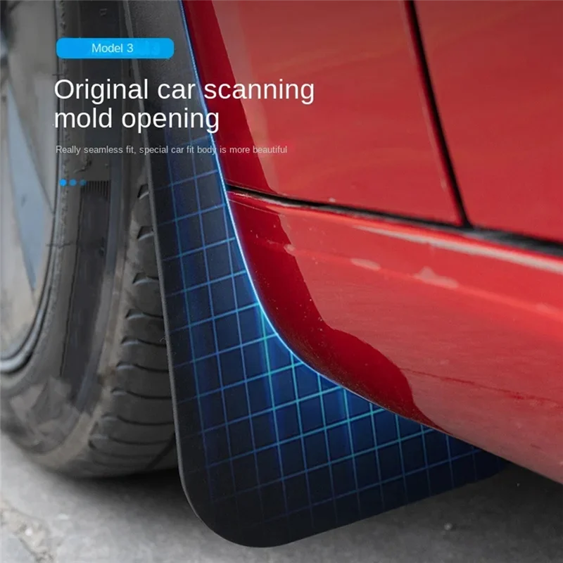Tesla Model 3 Highland 2024 TPE 머드 가드 펜더 안티 스노우 안티 샌드 가드 보호대 액세서리 용 머드 플랩
