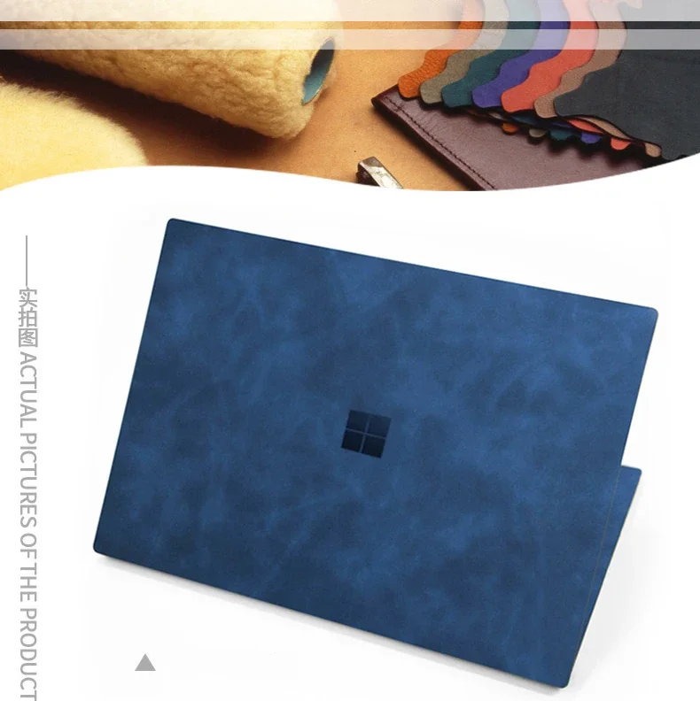 Pele de Couro Decalques Capa Protetora Filme Adesivo para Laptop Microsoft Surface Pro Pro Pro Pro 8 - Imagem 3